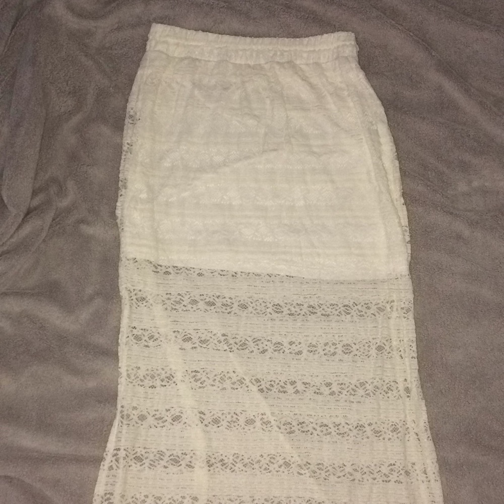 Lace maxi skirt